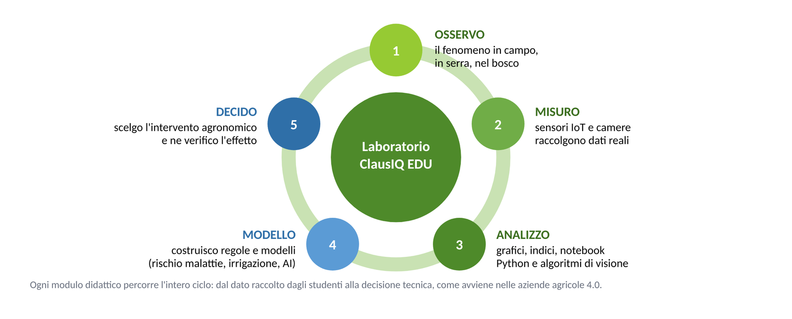 Il ciclo di apprendimento di ogni modulo